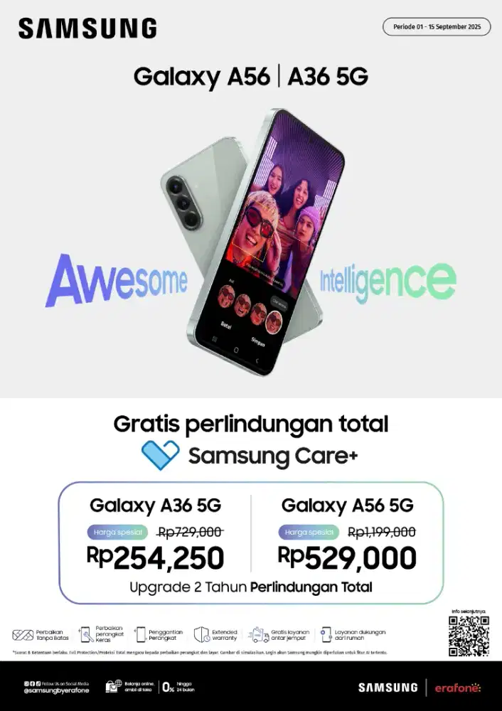 PROMO SAMSUNG A56 FREE ADAPTOR CASHBACK 200K BISA CICILAN