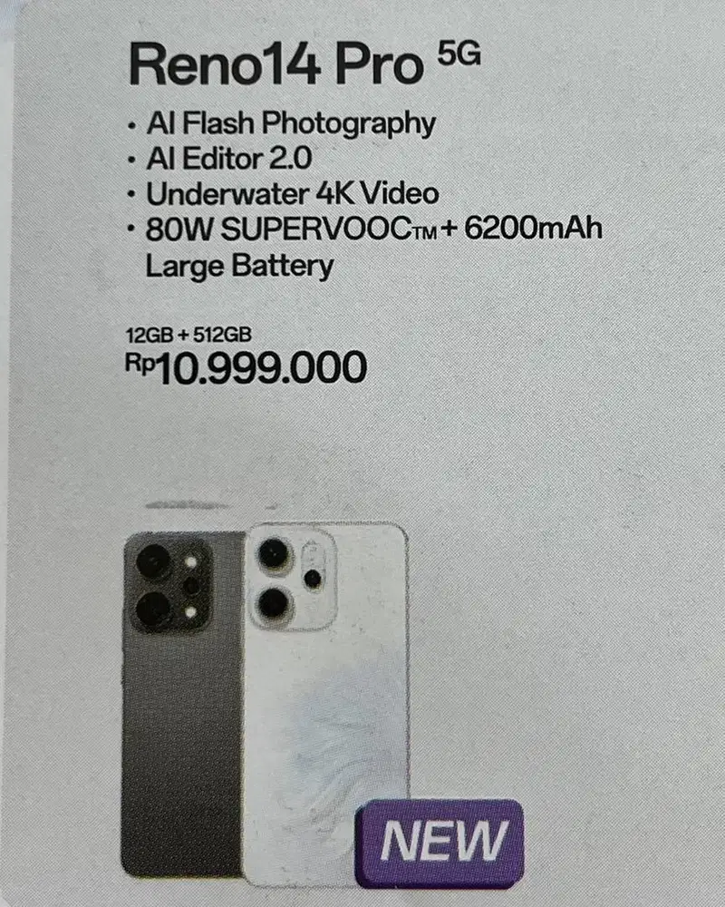 oppo reno14 Pro 5g dapet potongan 500 ribu sudah tahan air