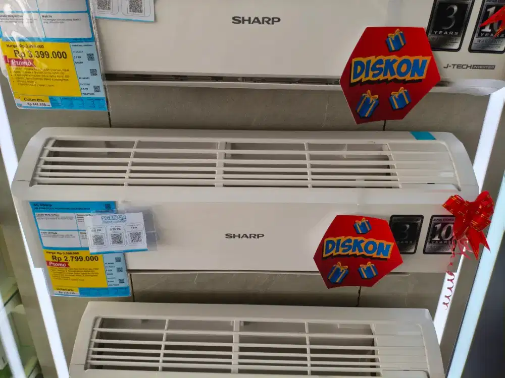 Promo AC 0.5 PK SHARP Bisa Cicilan Tanpa DP Gratis 2x Cicilan