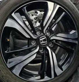 Velg OEM Civic Turbo R17 PCD5x114.3 Black Polish.  4pcs velg only.