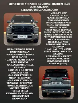 [ KM 6.000 ORIGINAL ] MITSUBISHI XPENDER CROSS PREMIUM PLUS AT 2024