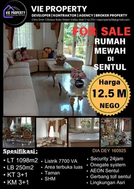 Dijual Rumah Mewah di Sentul