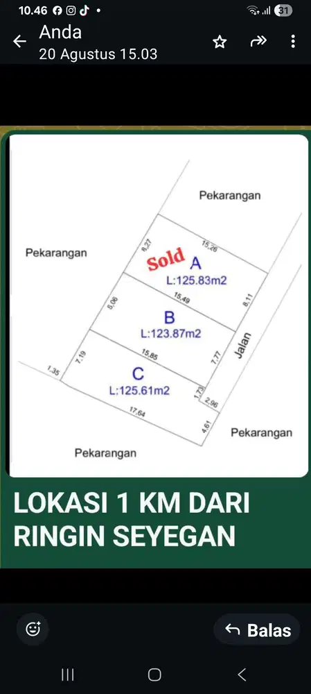 Rumah bagus siap bangun lokasi dekat, smp 1, ringin per 4an seyegan