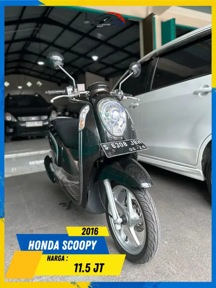 HONDA SCOOPY 2016 PLAT S READY MASZEHH HIKMAH MOTOR KEPUH MALANG
