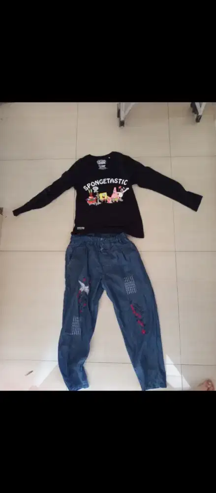 Stelan baju wanita import bek dimalaysia jarang pakai free size100.000