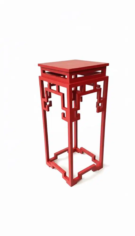 Meja Sudut Pajangan Kayu Jati Asli. Chinese style