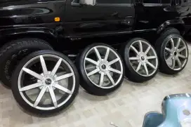 Velg R.22 PCD 5x114,3 plus ban masih bagus tebel
