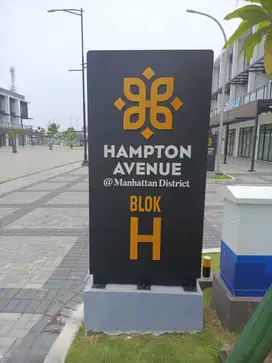 Ruko Hampton Avenue, Lt. 49,5m2  3lt, tangerang