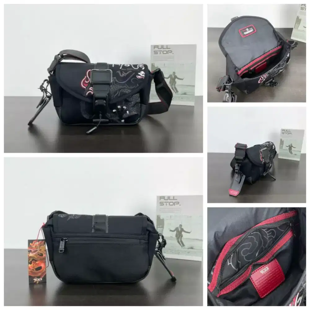 Tas Tumi Selempang Pria Compass Flap Naga Dragon Limited Edition