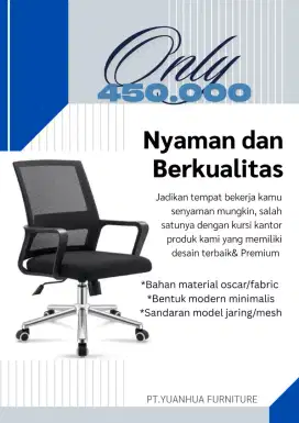 KURSI STAFF KANTOR KAKI CHROME