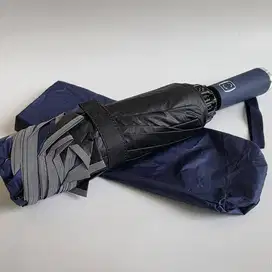 payung lipat otomatis Jumbo reverse anti UV merk AGOO warna NAvy