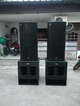 Set Speaker aktif dan subwoofer Mackie