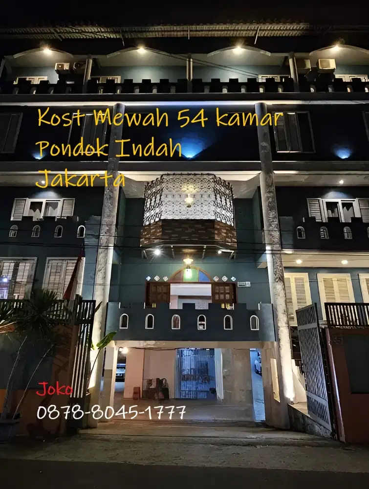 Guest House Mewah 54 Kamar TERISI PENUH di Arteri Pondok Indah, Jaksel