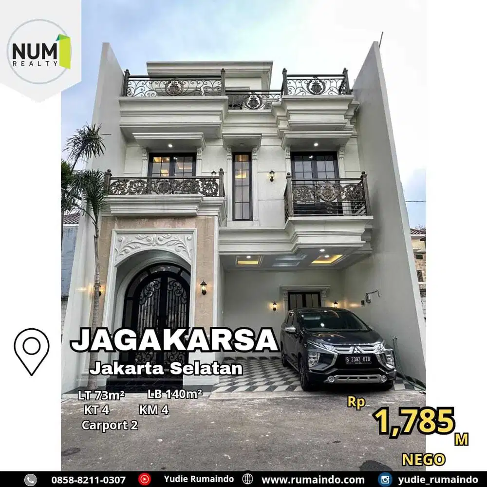 Rumah Cluster Classic Rooftop di Jagakarsa Jakarta Selatan