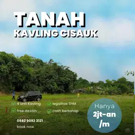 Tanah Kavling Murah cisauk 11 Menit ke Stasiun Cicayur, Free Desain