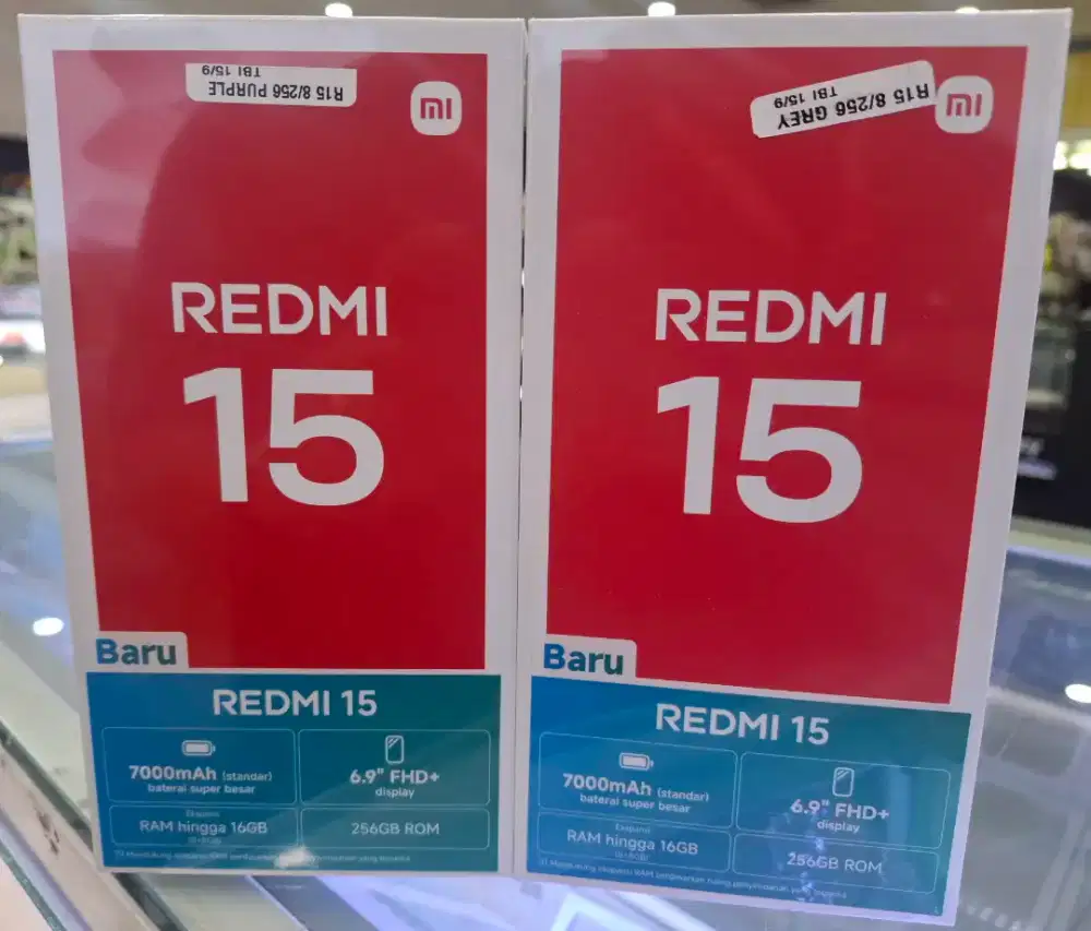 Kredit Hp Xiaomi Redmi 15 8Gb/256Gb Free Handsfree Bunga 0%