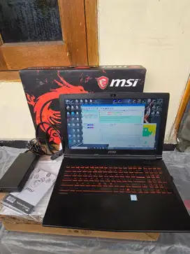 Model MSI GL62M 7REX   Prosesor (CPU) Intel Core i7 (7th Gen)  i7-7700