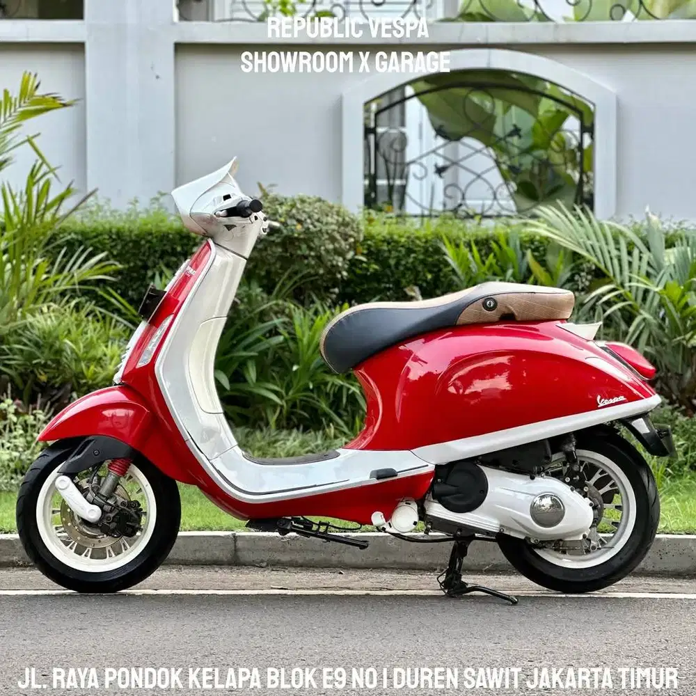 Piaggio Vespa SPRINT 150 3V Tahun 2014 Warna MERAH PERFECT CONDITION M