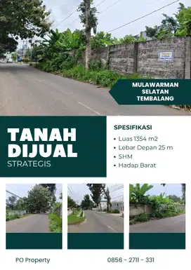 Tanah Strategis Mulawarman Selatan Raya Tembalang