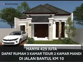 Rumah dekat RS PKU Bantul di Jl Bantul KM 10 Siap Bangun