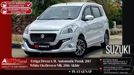 Suzuki Ertiga Dreza 1.4L Automatic Pemk 2017 White On Brown NIK 2016