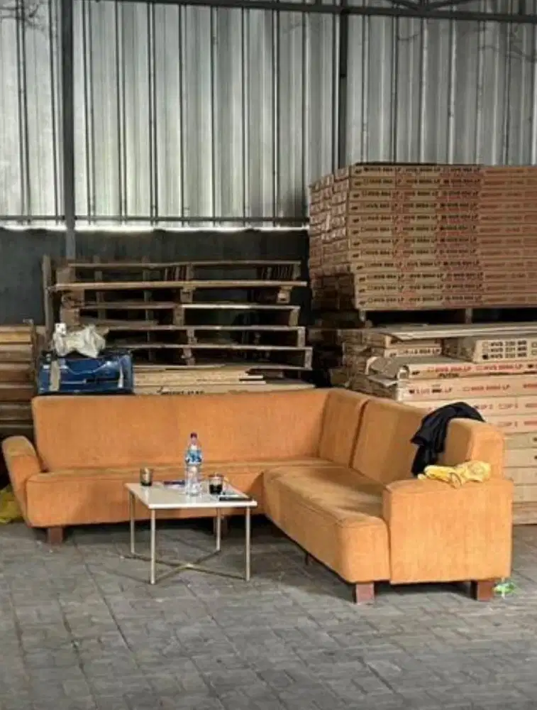 Sofa L bekas tanpa meja