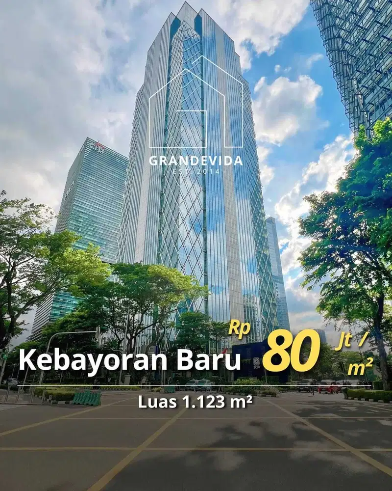 DIJUAL OFFICE SPACE EQUITY TOWER LANTAI TINGGI SIAP PAKAI