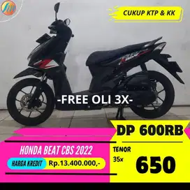 HONDA BEAT CBS 2022 KREDIT MURAH DP CUMA 600RIBU ANGSURAN RENDAH