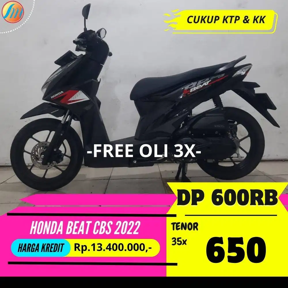 HONDA BEAT CBS 2022 KREDIT MURAH DP CUMA 600RIBU ANGSURAN RENDAH