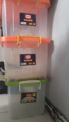 Jual Box container transparan Shinpo spark cb 30 masih mulus