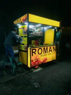 Di jual grobak roti bakar burger kebab lengkap