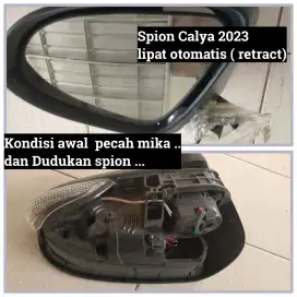 Spion mobil calya 2023  elektrik retract ( lipat otomatis).  kiri