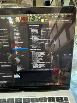 Macbook Air 2020 13inch core i3 8/256 grey lengkap