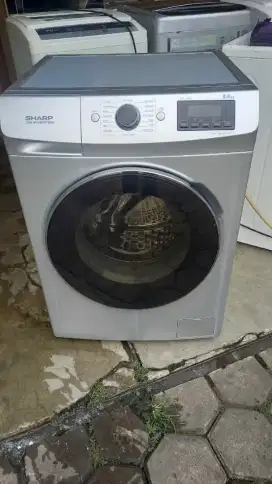 Mesin Cuci Sharp Inverter Front Loading 9.5kg murah