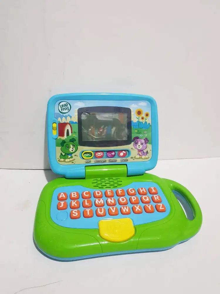 leapfrog leap frog my own leaptop mainan anak laptop pink hijau