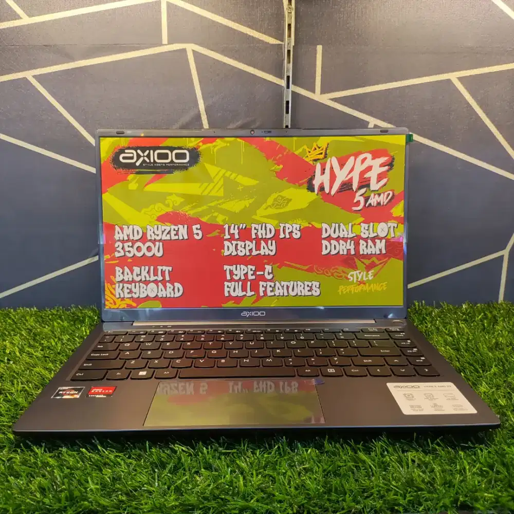 AXIOO HYPE X3 AMD RYZEN 5 RAM 8GB SSD 256GB SIAP PAKAI