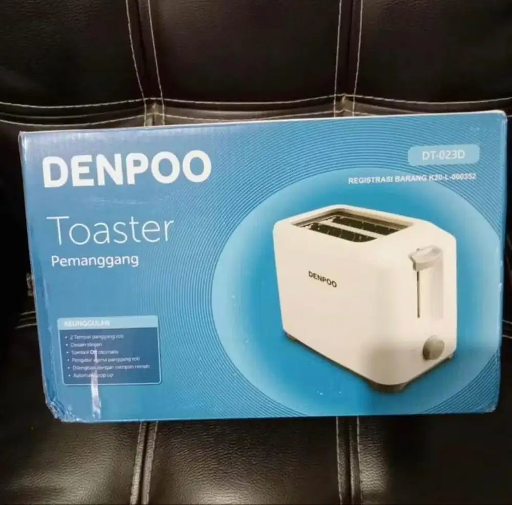 Denpoo DT-123D Toaster Pemanggang Roti - Putih