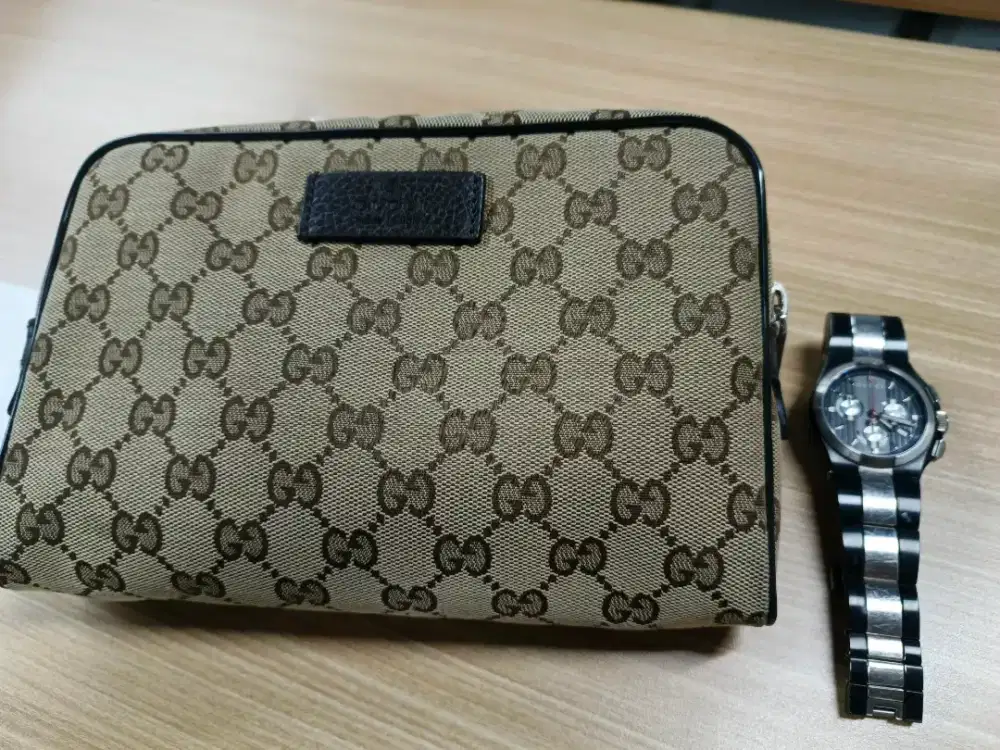 Bundling tas dan jam tangan gucci