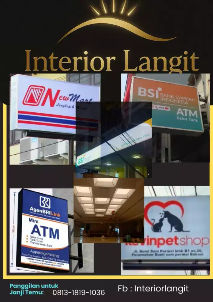 Neon bok dan papan iklan