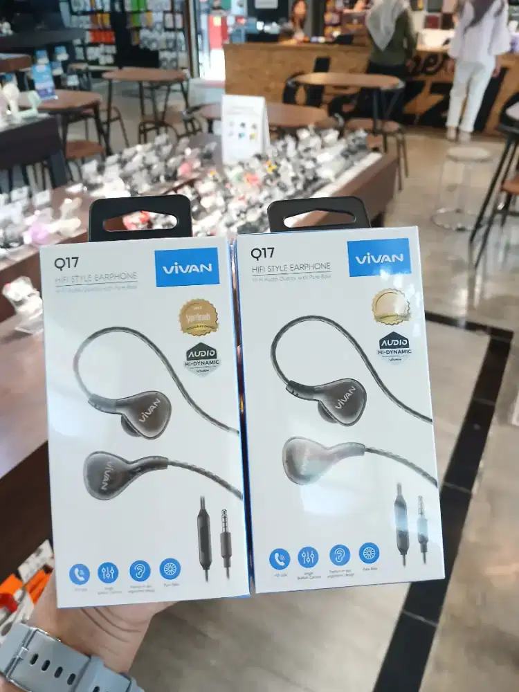 VIVAN Headset In Ear Stereo Powerfull Bass Wired Headset Q17
