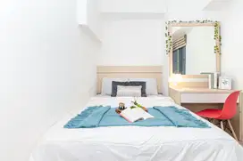 (BAYAR BULANAN) Bassura City 1BR (1 kamar) Full Furnished Siap Huni!