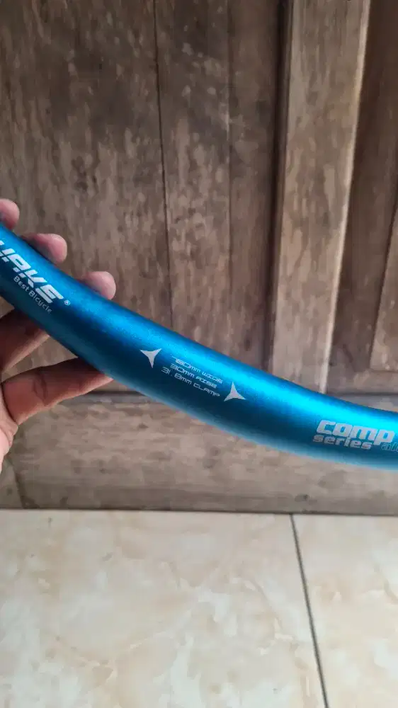 stang sepeda wake 780mm oversize 31.8mm warna biru