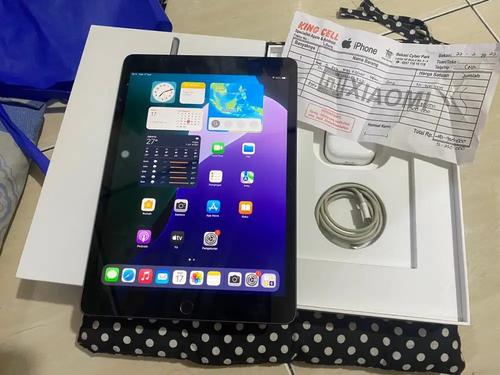 tablet ipad 9 256gb cellular fullset original