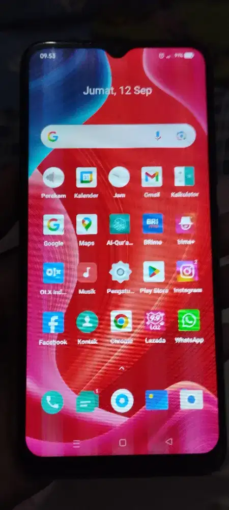 Realme C15 Ram 4/64 Gb fungsi normal semua cuma ada minus di layarnya