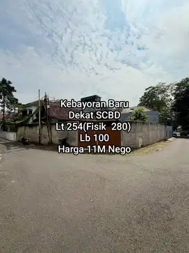 Rumah Tua Hitung Tanah Lokasi Dekat SCBD Kebayoran baru Jakarta Selata
