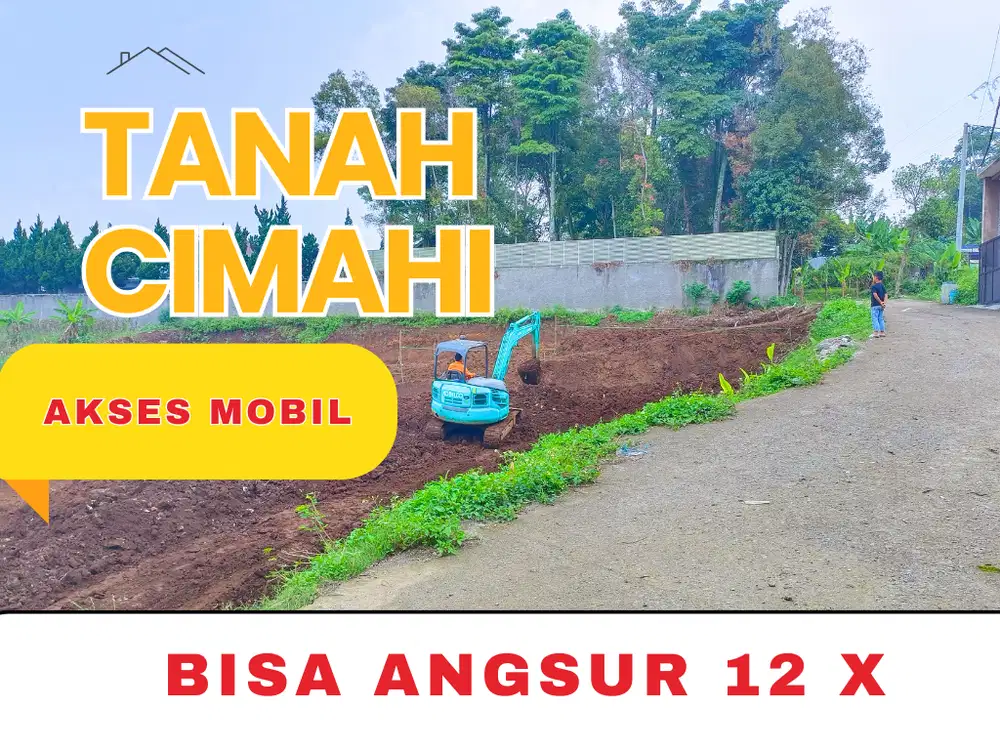 Dijual Murah Tanah Di Cipageran Cimahi, akses jalan lebar