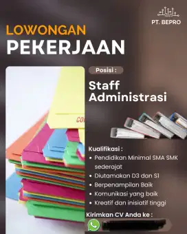 LOWONGAN PEKERJAAN TANPA PENGALAMAN