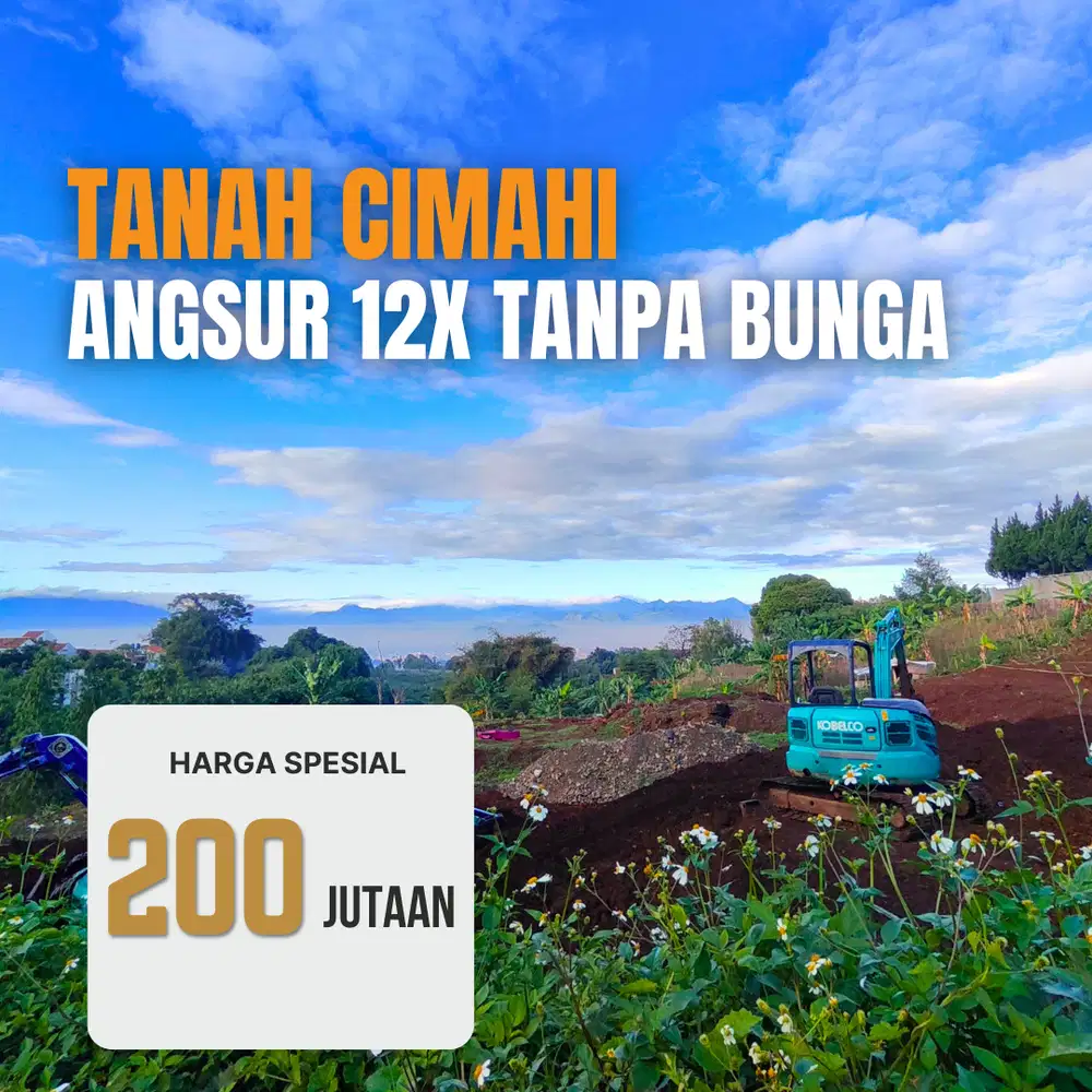 TANAH LUAS 84 M2 HANYA 2 MENIT ALAM WISATA CIMAHI