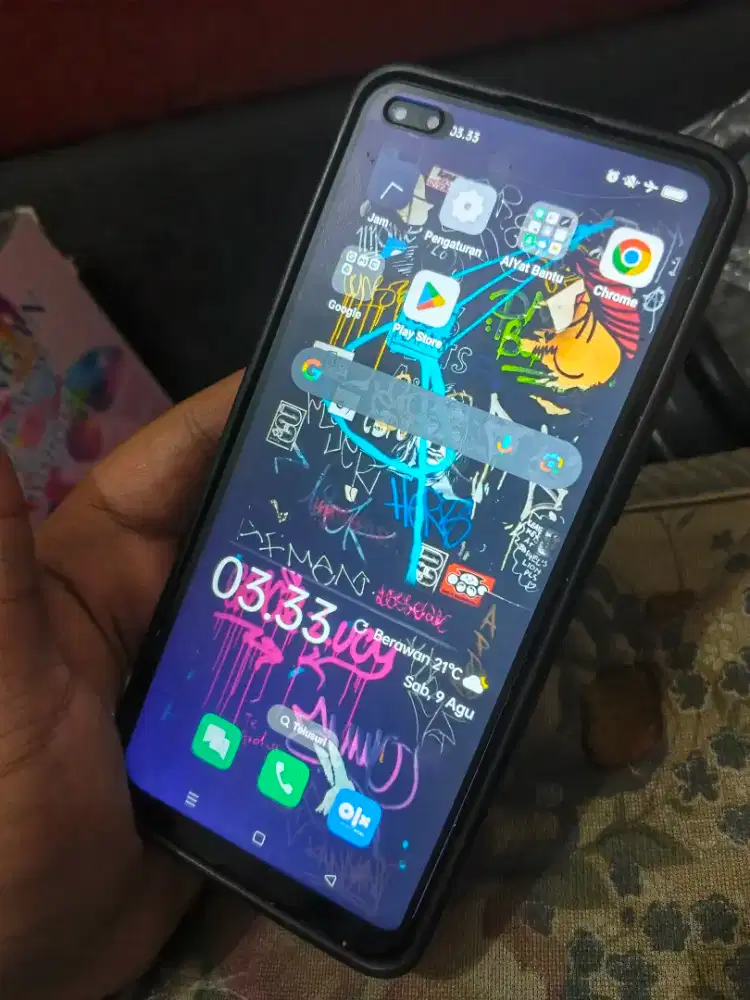 Hp Oppo Reno 4 Ram 8/128 Kamera 48MP Second