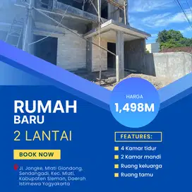 Rumah Baru Cantik 2 Lantai Desain Modern di Sleman Yogyakarta